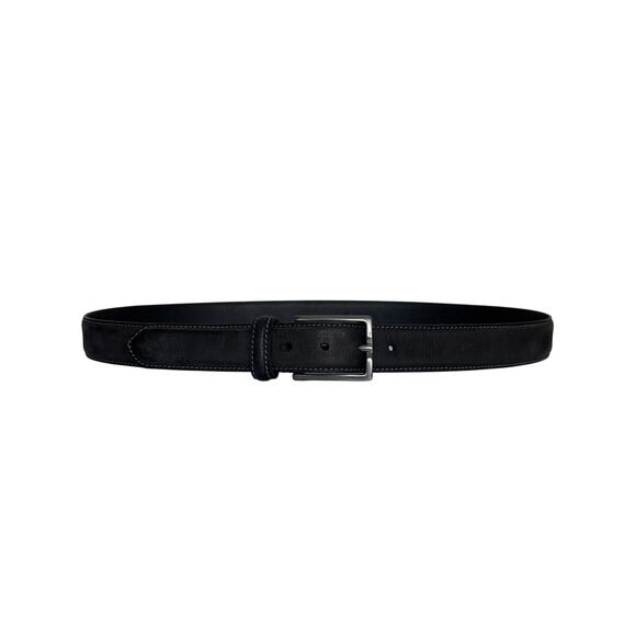 James Campbell Men’s Leather Belt Dark Gray Size 38 - Picture 1 of 8
